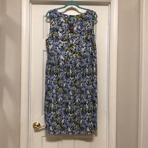 J Jill blue floral dress